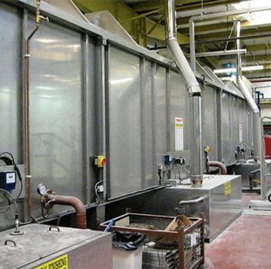 Pre treatment and ultrasonic cleaning process using advanced machines